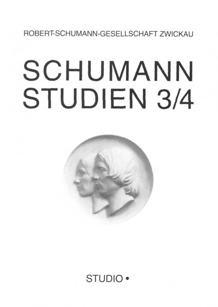 Cover zu Schumann-Studien 3/4 (ISBN 9783895640025)