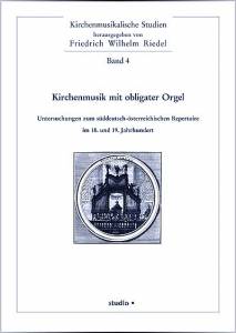 Cover zu Kirchenmusik mit obligater Orgel (ISBN 9783895640438)