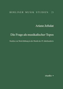 Cover zu Die Frage als musikalischer Topos (ISBN 9783895640681)