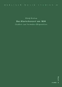 Cover zu Das Klavierkonzert um 1830 (ISBN 9783895640803)