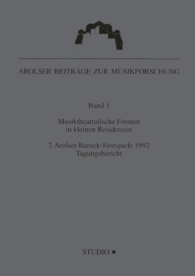 Cover zu Musiktheatralische Formen in kleinen Residenzen (ISBN 9783895640896)