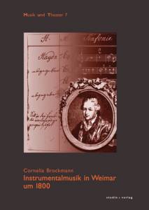 Cover zu Instrumentalmusik in Weimar um 1800 (ISBN 9783895641329)
