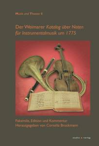 Cover zu Der „Weimarer Katalog über Noten für Instrumentalmusik um 1775“ (ISBN 9783895641404)