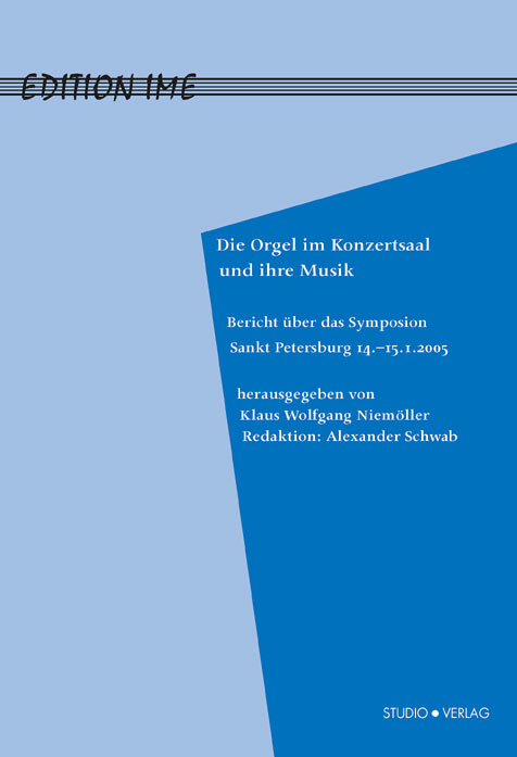 Cover zu Die Orgel im Konzertsaal und ihre Musik (ISBN 9783895641473)